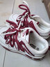 唐狮（TonLion）女鞋冬季鞋子女厚底板鞋女士休闲老爹鞋女款运动鞋 白红加绒36 实拍图