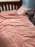 雅鹿 A类婴儿牛奶绒四件套法兰绒床单冬季被套珊瑚绒被罩床笠床上用品 倾城粉+摩登灰【A类标准婴儿绒】 2.0m 床单款 四件套-被套220*240cm 实拍图