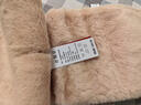 达芬奇密码毛绒围巾女冬款保暖日系仿獭兔毛儿百搭高级感加厚毛绒围脖礼物 奶白 实拍图