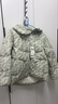 森马（Semir）轻松羽绒|90鸭绒羽绒服女冬季短款宽松花苞连帽甜美三防保暖外套 粉蓝（白鸭绒）80081 L 实拍图