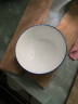 昭乐 碗年年有鱼青花瓷中式家用餐具高脚大汤碗饭碗套餐圆碗釉中彩 蓝鱼 5英寸米饭碗（10个装） 实拍图