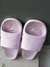 利达妮（TZLDN）老年人防滑拖鞋女士夏季居家用浴室室内洗澡家居孕妇用软底凉拖女 紫色 36-37 (适合35-36码) 实拍图