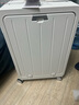 OTA前开口行李箱女新款宽拉杆多功能登机箱小型密码旅行箱皮箱子男 珍珠白铝框款【前开盖设计+水杯架+USB充电】 24英寸 托运箱【三层PC材质+质检优于国标】 实拍图