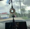 齐选汽车挂件车内挂饰黑曜石时来运转平安车载高端玉石后视镜吊坠 黑曜石时来运转-黑色玛瑙款 实拍图