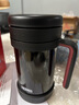 膳魔师（THERMOS）保温杯真空不锈钢把手男女泡茶水杯带茶漏办公带手柄杯子TCMF-501 黑色(不锈钢茶漏) 500ml 实拍图