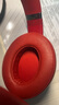鹏谷适用于beats studio3耳罩二代录音师2原配耳机套海绵套小羊皮套魔音头戴式维修通用配件羊皮深红色 实拍图