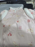 戴维贝拉（DAVE＆BELLA）新生儿夹棉连体衣女宝宝百天衣服冬装新款初生婴儿外出服幼童爬服 粉底印花【现货】 90cm （建议身高80-90cm） 实拍图