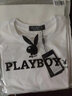 花花公子（PLAYBOY）短袖T恤男夏季男士上衣服男装潮流宽松纯色纯棉打底衫 白色 L  实拍图