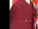 啄木鸟红色长袖连衣裙女春秋2024年新款收腰修身小个子打底气质显瘦显高 酒红色 XL 120-130斤 晒单实拍图