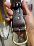 牛当家男士皮带针扣铜头纯皮真皮腰带头层牛皮时尚休闲裤带男士礼物 宽款3.8CM3095深咖 115cm 35-36码/腰围2.8-2.9尺 实拍图