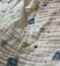 十月结晶春夏婴儿浴巾纯棉纱布新生儿超柔吸水大毛巾儿童宝宝浴巾 蜗牛 实拍图