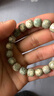 欧梵洛 石玉料星月手串海南原生态翡翠绿阴皮星月菩提男女单圈佛珠 【翡翠绿手串 /素串】(11×10mm) 实拍图