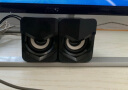 SSJY 音响电脑音响台式笔记本家用有线小音箱桌面USB迷你小型喇叭2.0有线手机通用低音炮 黑色简约版-无灯光 实拍图