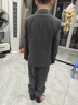 罗蒙儿童西装套装男童春秋季礼服花童主持人演出服男孩西服 灰色 130 实拍图