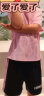 左西女童运动套装夏季2024儿童透气速干衣短袖短裤两件套 粉色 120  晒单实拍图
