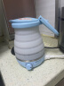 卓朗 Zoomland出差迷你可折叠旅行便携式烧水壶电热水壶恒温便携水杯小容量养生茶具 F-022ES（蓝色） 0.8L 实拍图