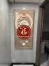 墨派（Mopai）玄关装饰画竖版现代简约走廊过道背景墙壁画入户轻奢挂画免打孔 福星高照 80*160cm晶瓷+铝合金边框 实拍图