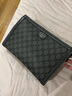 GUCCI古驰Ophidia系列小号手拿包 灰色和黑色 均码 实拍图