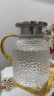 富光耐热玻璃凉水壶大容量家用果汁杯花茶杯茶壶冷水壶锤纹壶1200ML 晒单实拍图