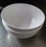 瓷秀源 纯白骨瓷碗家用饭碗汤碗面碗创意餐具简约瓷器可订制LOGO 8英寸奥碗1个 实拍图