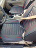 翰静2025新款汽车坐垫全包围四季通用皮座垫五座小车免拆汽车座套适于 黑白色 荣威350 360 550 950 W5 E550 实拍图