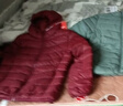 鸭鸭佟丽娅同款轻薄羽绒服女新款时尚修身短款冬连帽轻便时尚外套KXM 酒红色 L 实拍图
