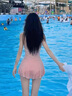 铂呐苓 泳衣女 连体衣吊带显瘦裙式绑带挂脖性感高腰遮肚泡温泉外穿泳衣 粉色裙式泳衣【80斤-120斤】 实拍图