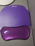 范罗士（Fellowes）办公游戏防滑鼠标垫人体工学腕托Q弹硅胶护腕鼠标垫手枕手托鼠标垫 鼠标垫腕垫 紫色91441 实拍图