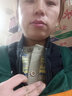 斐特玛 春秋季新款圆领长袖针织开衫女拼色条纹提花棉毛软糯毛衣短款女 驼色 加厚 均码 【适合80-145斤】 实拍图