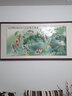 迅典九鱼图客厅装饰画餐厅酒店国画风水画挂画书房字画沙发背景墙壁画 连年有余【A款】 实木带框63*123厘米 实拍图