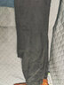 蒂卡登牛仔裤男宽松百搭裤子男春秋季韩版潮流阔腿休闲加绒直筒长裤 黑灰色 XL（建议130斤-145斤） 实拍图