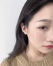 DAISY DREAMS999银小巧彩色山茶花耳钉女2025新款爆款高级感耳环精致耳饰品 【999银】香槟色山茶花耳钉 实拍图