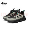 Jeep吉普儿童运动鞋秋冬2025新款男童中大童篮球鞋女童网面加绒跑步鞋 黑米【网面款】 32 内长约20.5cm 实拍图