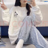 贝逸芙珊瑚绒睡衣女春秋冬季加厚保暖可爱韩版清新学生法兰绒家居服套装 TF376#帕恰狗 XL (170) 实拍图