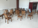 kuoson 实木餐桌椅组合食堂餐桌家用饭桌1.3米一桌四椅子（50张起拍） 实拍图
