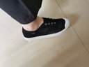 斯凯奇（Skechers）女平底鞋秋季网面蕾丝透气鞋子女士时尚低帮113821 黑色/BLK 38 实拍图