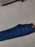 乔诗慧【2件装】牛仔裤男士秋冬加绒裤修身休闲商务弹力男裤直筒宽松裤 009蓝色+8010黑色 33 (2尺6 建议145-155斤） 实拍图