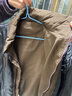 7家优品中性美拉德咖啡色竖条纹棉服男日系复古cleanfit百搭情侣棉衣外套 QYRJ-Y20咖啡色 2XL 实拍图