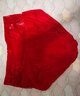 金三塔商场同款女士内裤100%桑蚕丝花边中腰三角裤真丝内裤女 大红 1条 XL 实拍图