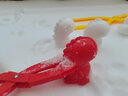 东之天地雪球夹儿童玩雪工具玩具套装加厚爱心鸭子夹雪模具玩沙打雪仗神器 鸭子+爱心+雪人+双球+恐龙（颜色随机） 实拍图