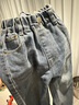 左西男童牛仔裤春秋装儿童裤子2026新款男孩复古直筒长裤 牛仔色 110 实拍图