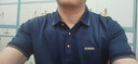 爱登堡夏季短袖polo衫男装刺绣商务通勤翻领保罗t恤深蓝01180/96A(2XL) 实拍图