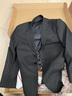 CULTUM【可机洗免熨烫】通勤商务西服套装男职业正装礼服西装外套 纯黑色单西 52 B 实拍图