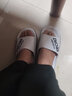 洁丽雅特大码男士外穿拖鞋夏季户外运动时尚防滑耐磨踩屎感凉拖鞋男款 白色 46-47 (标准码) 实拍图