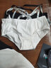 晴碧琳 QBILY3条装 运动风女士内裤女春夏弹力舒适性感女式内裤棉底三角内裤 黑白灰【100-120斤】 实拍图