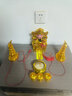 财神爷神像家用陶瓷文财神佛像供奉乔迁店铺开业文财神爷桌面摆件套装 8寸金文财神（带灯套装） 实拍图