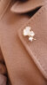Mck 2023年新款潮银杏叶胸针高档女设计感小众西装大衣别针配饰胸花 晒单实拍图