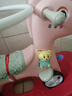 幼贝臣儿童木马摇摇马玩具婴儿大号摇马宝宝健身户外两用木马多功能摇马 新可爱马波尔多红靠背+推杆+护栏 实拍图