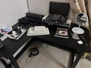 蔓斯菲尔 转角电脑桌电竞桌台式家用转角书桌书架组合办公桌写字台 单桌碳纤维色左款120x100 L型宽大桌面  实拍图