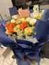 浪漫季节开学季鲜花同城配送向日葵混搭香槟玫瑰花束表白生日礼物送老公 3朵向日葵+3朵香槟-泡泡 今日送达-可预约送花时间 实拍图